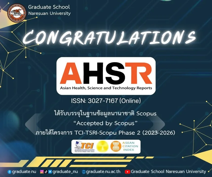 Congratulations on AHSTR Journal being included in the Scopus International Database.